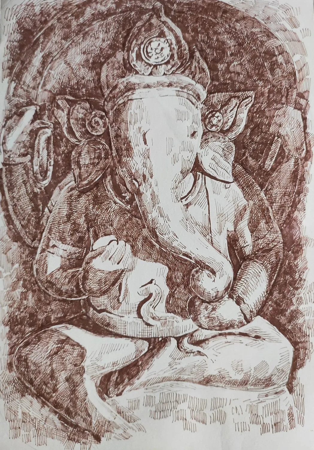 Ganpati bappa morya... - Pencil Drawing & Paper Quilling Art | Facebook